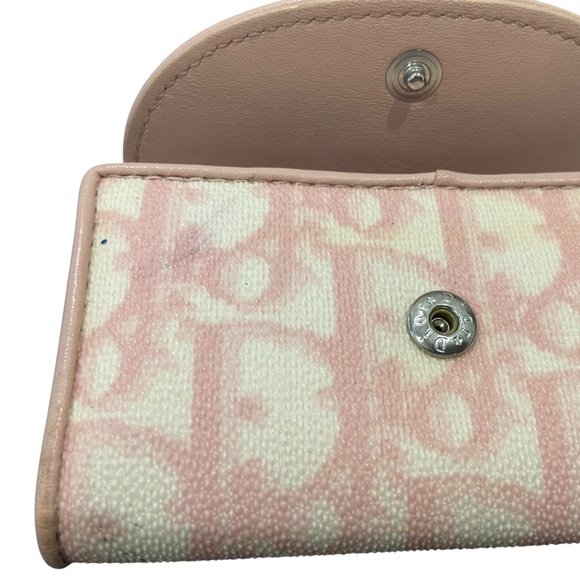 Dior Blush Pink and Ivory Trotter Card and Key Case - Authentic - Vintage - Picture 3 of 15